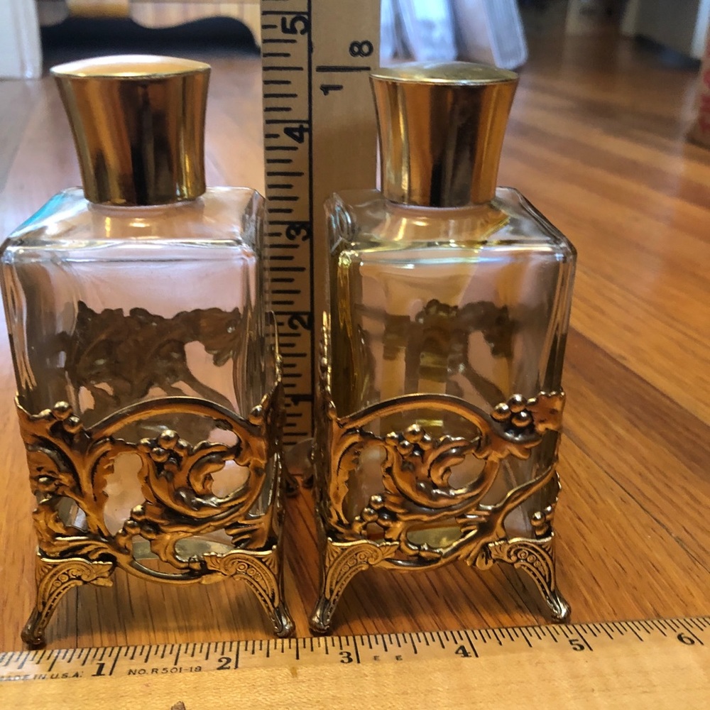 Two Filigree Perfume Bottles - vintage - Picture 11 of 14